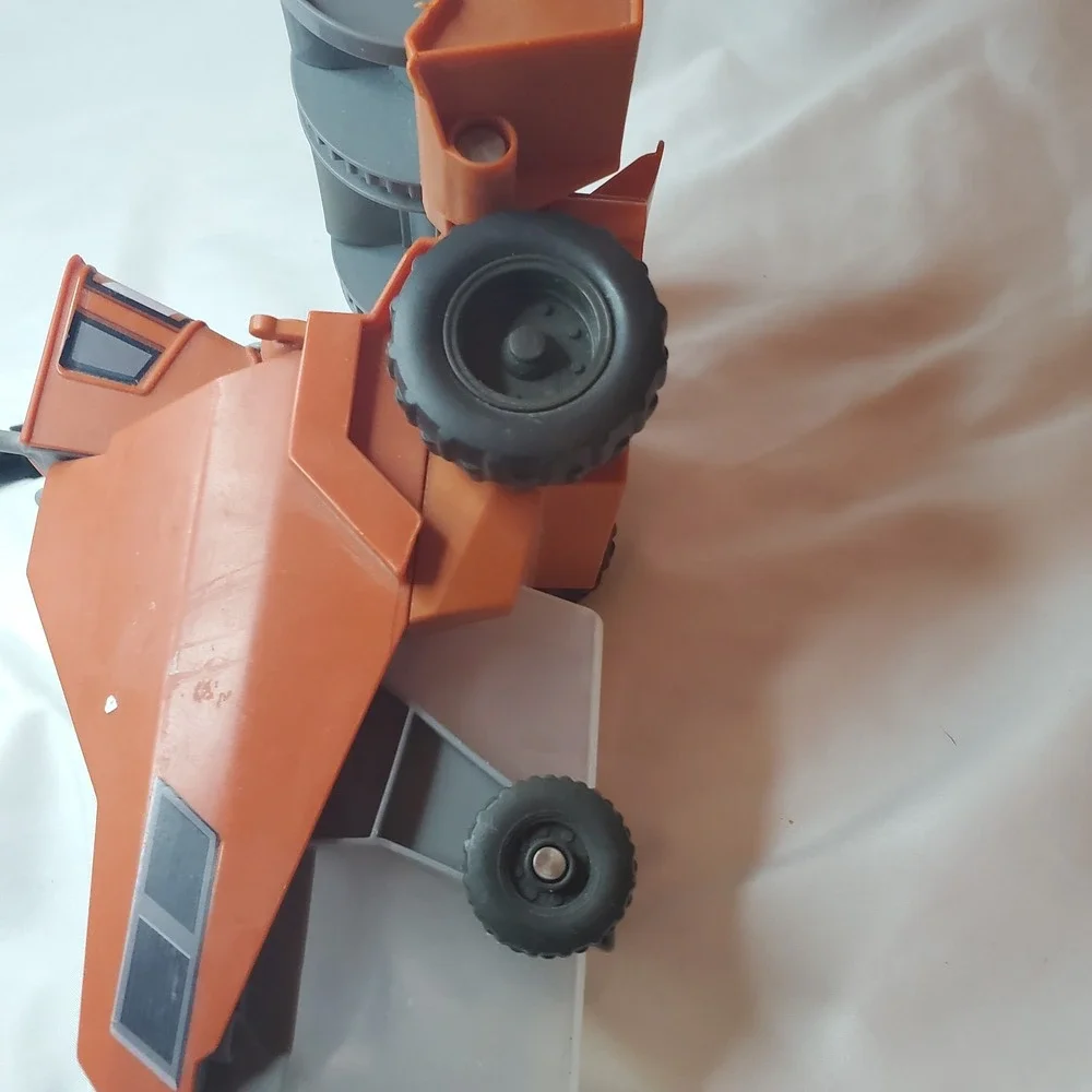 Disney Pixar Cars Chase And Change Frank The Combine Toy with Bin!